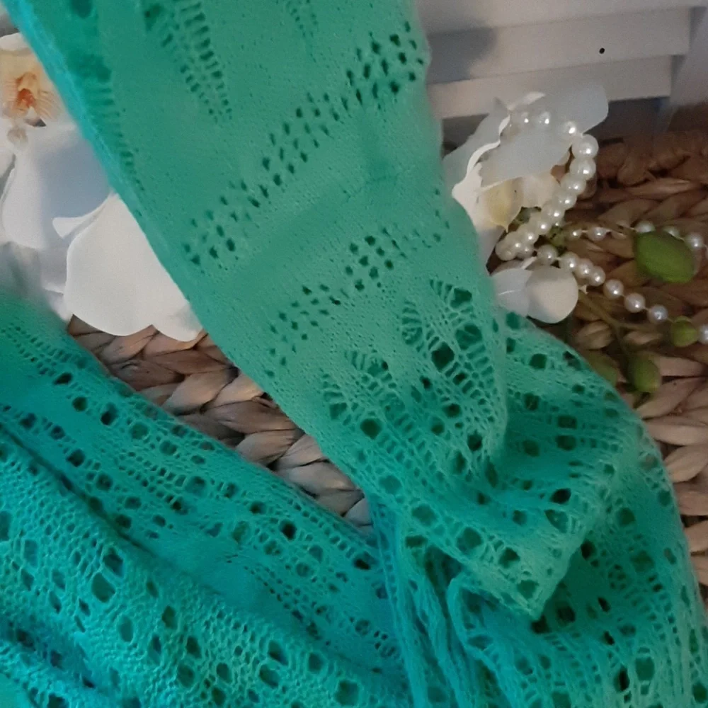 KNIT INFINITY SCARF GREEN